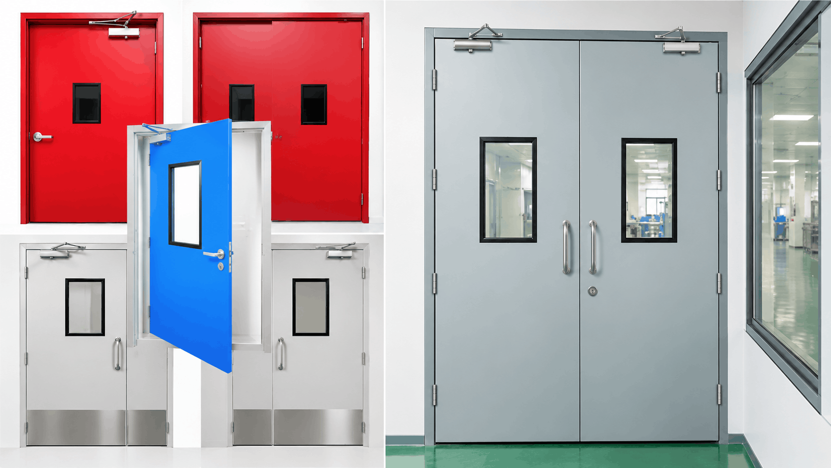 Fire rated and clean room doors