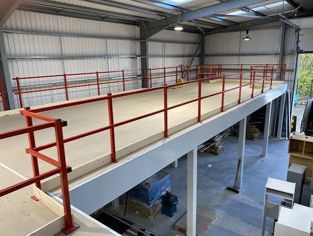 Mezzanine floor industrial steel structure