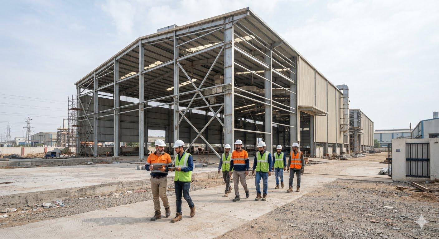 Conventional Steel Buildings industrial construction project
