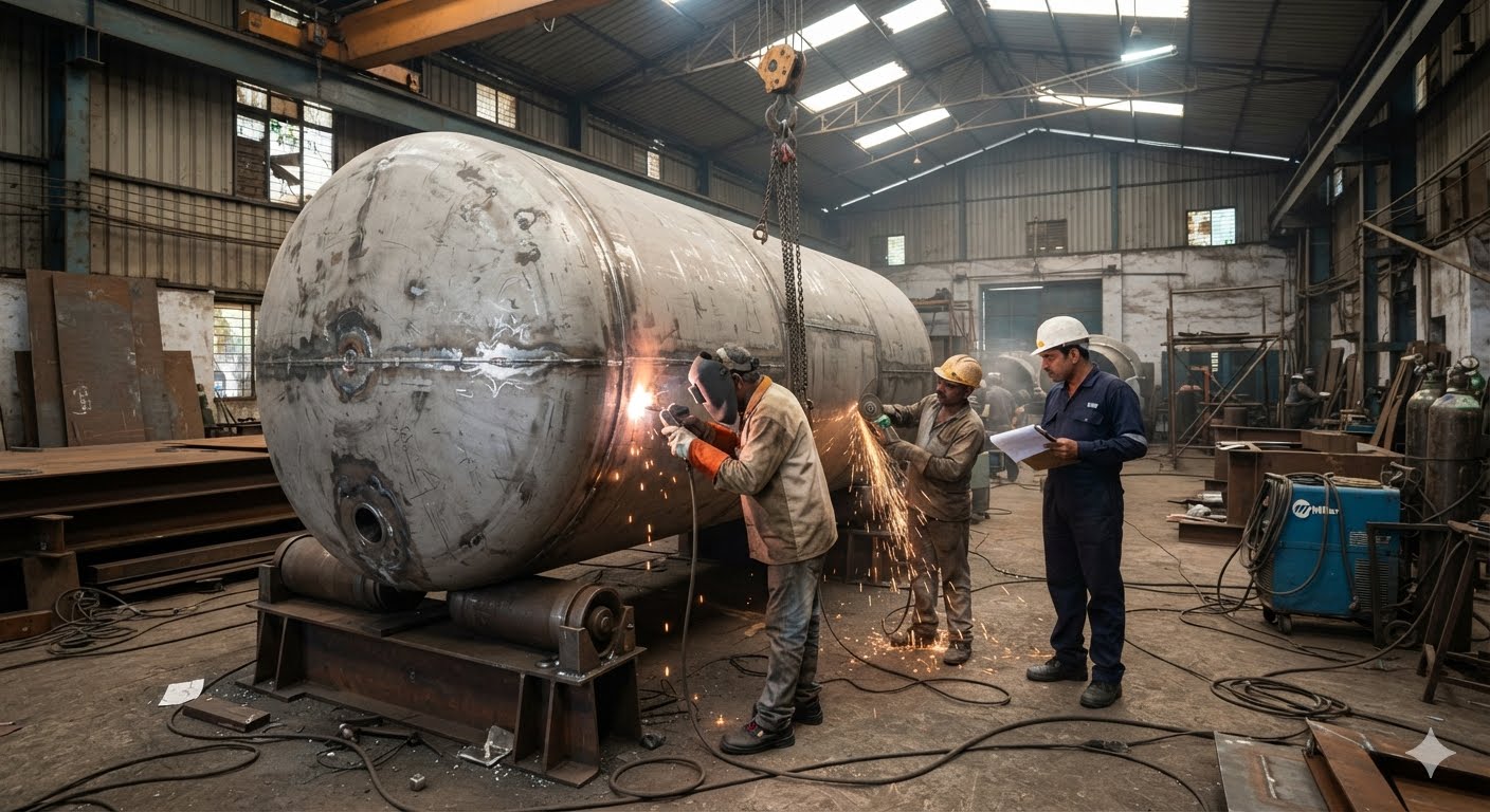 Tank and Vessel Manufacturing industrial fabrication project